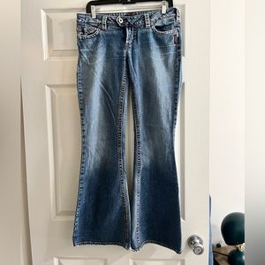Silver Low-rise jeans